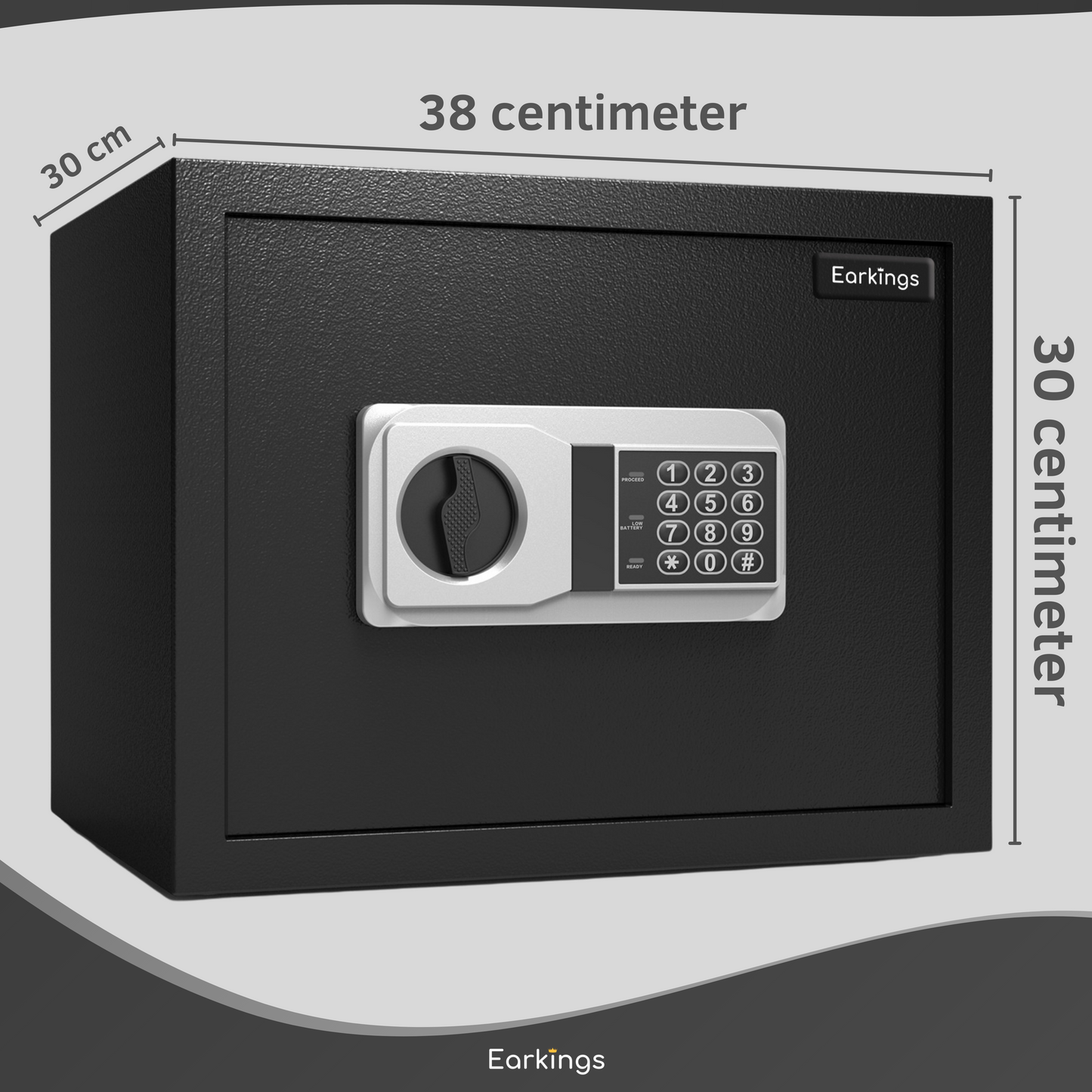Elektronischer Safe 40x38x32 cm mit Zahlenschloss
