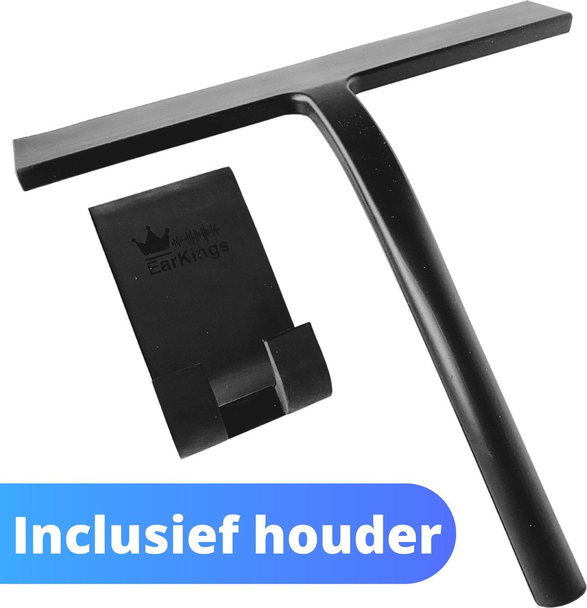 Douchewisser Zwart met Houder Raamwisser - Earkings