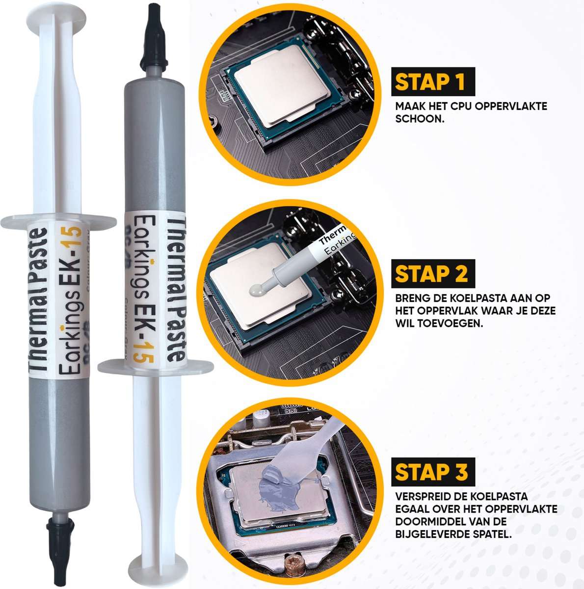 Koelpasta Thermal Paste - CPU Koeler 15 Gram - Earkings