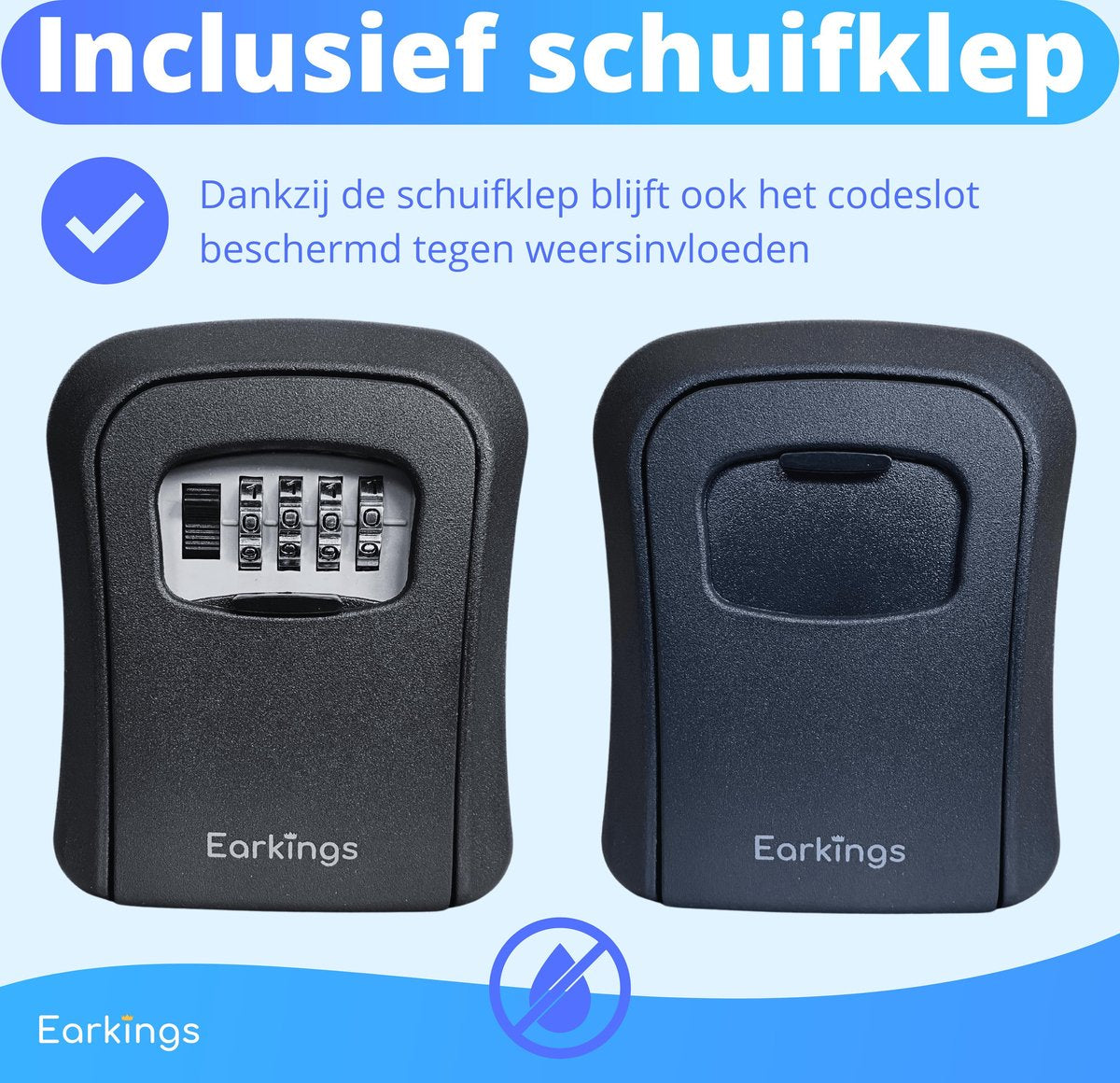 Sleutelkluisje met Code Inclusief Wandmontage - Earkings