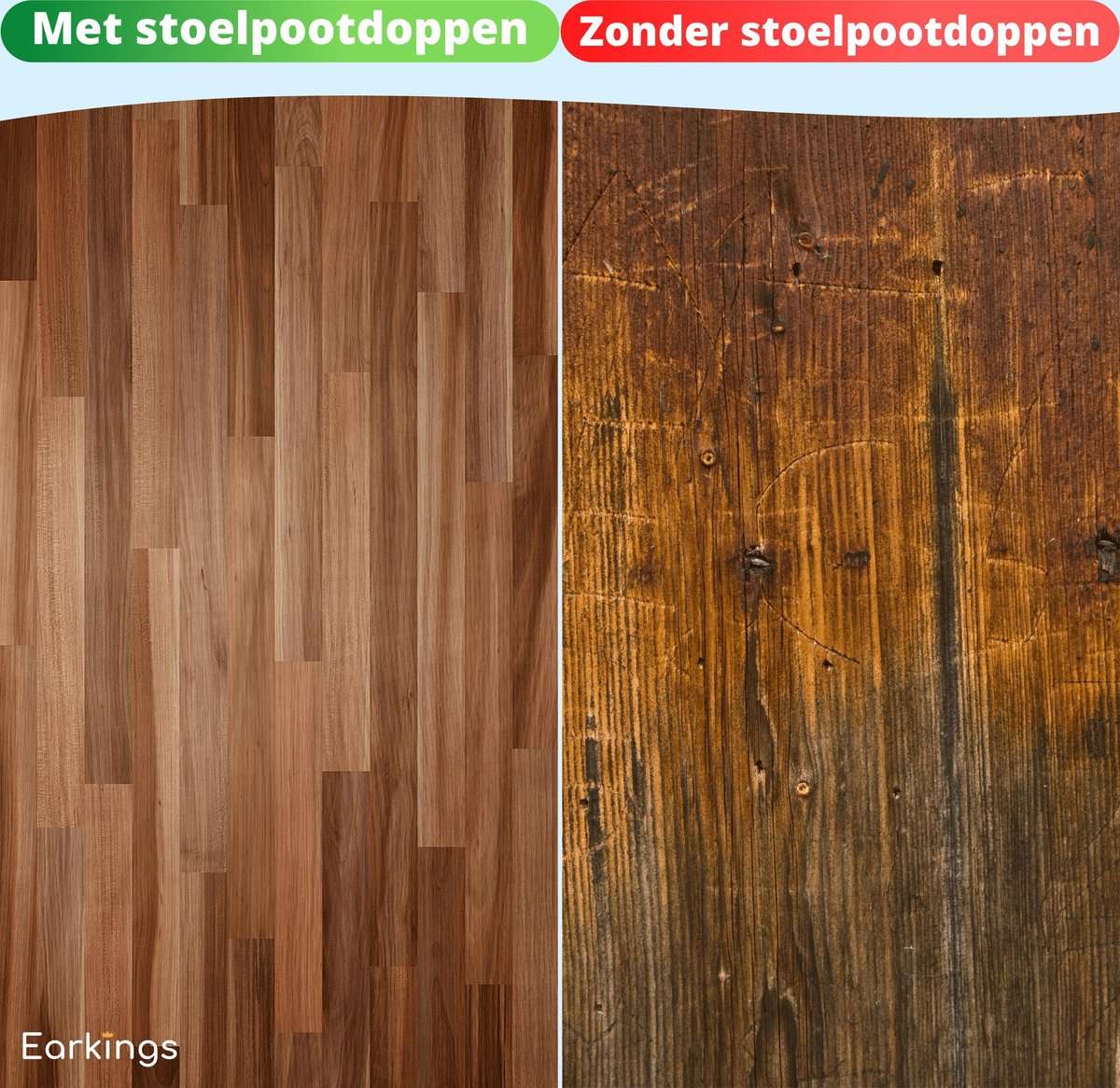 Stoelpoot Beschermers Vloerbeschermer Ø17-21 mm - 24 stuks - Earkings