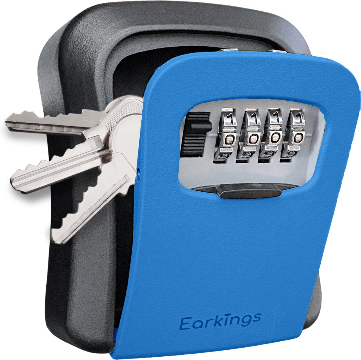 Sleutelkluisje met Code Inclusief Wandmontage - blauw - Earkings