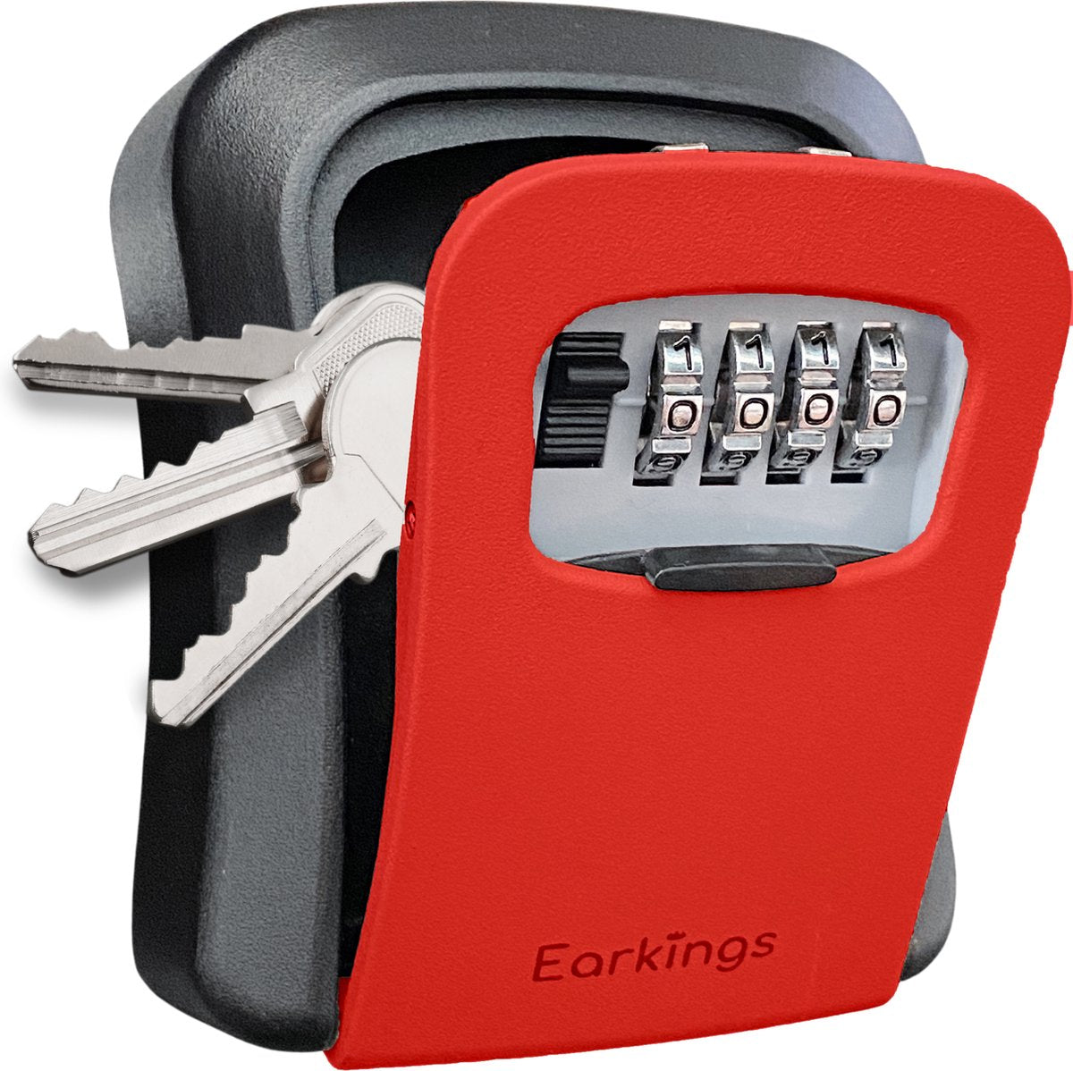 Sleutelkluisje met Code Inclusief Wandmontage - rood - Earkings