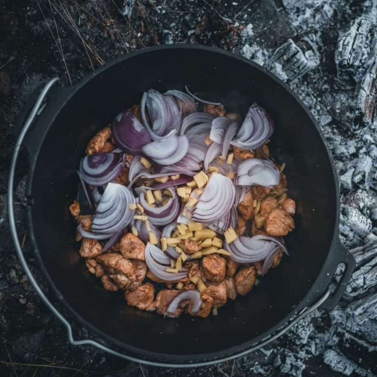 KitchenMonster® Dutch Oven Kookpan - Gietijzeren Pan Ø29 met Deksel 9 Liter - Earkings