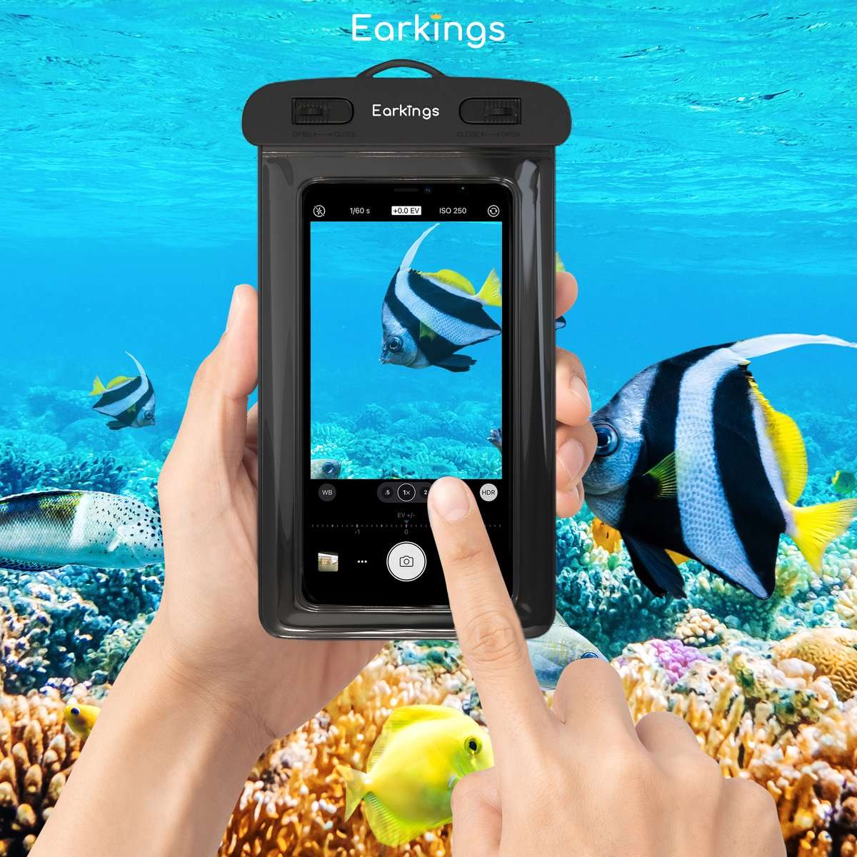 Waterdichte telefoonhoesjes Set van 2 stuks - Earkings