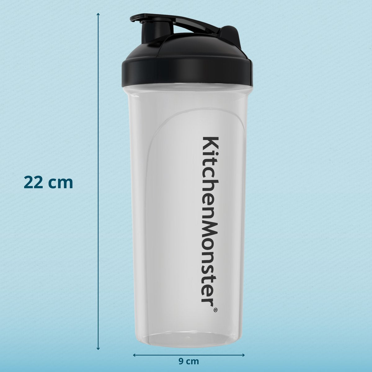 KitchenMonster® Shakebeker set van 2 - transparant - Earkings