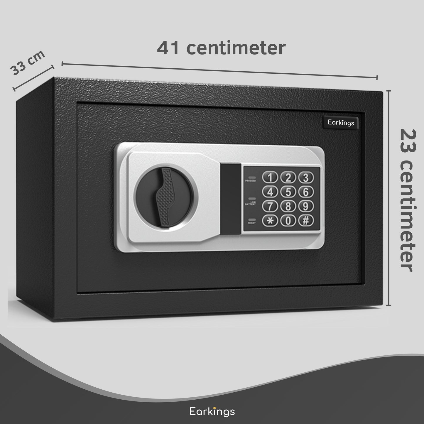 Elektronischer Safe 40x38x32 cm mit Zahlenschloss