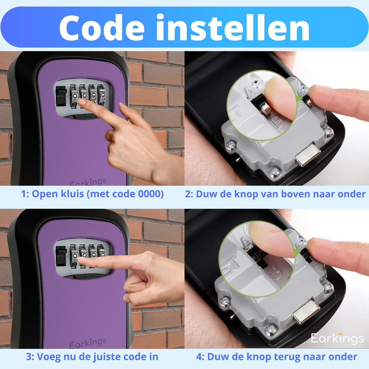 Schlüsseltresor mit Code inklusive Wandmontage