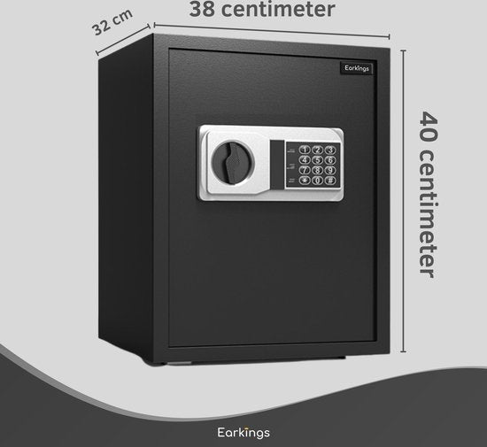 Elektronische Kluis 40x38x32 cm met Cijferslot - Earkings