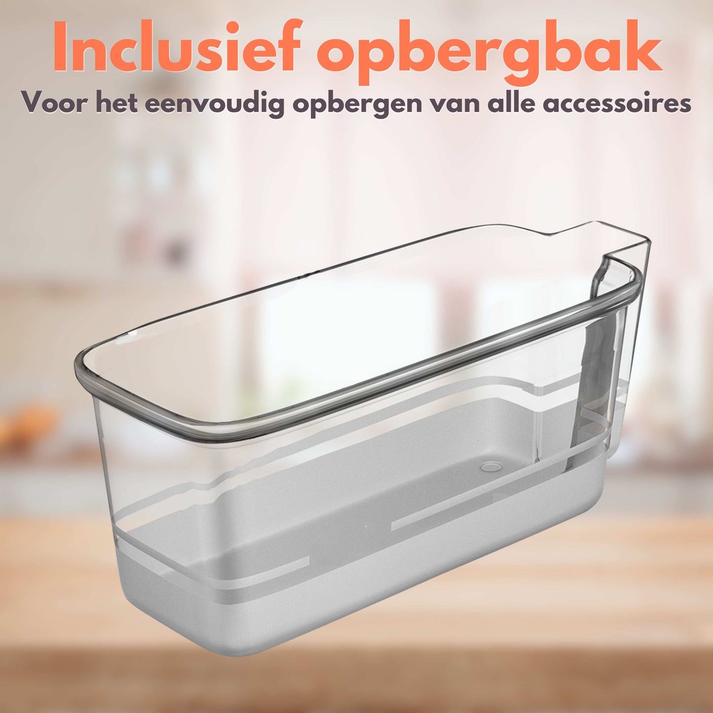 KitchenMonster® Handmixer - Mixer met 9 Snelheden en Timer - 2 Kloppers & 2 Deeghaken & Garde & Opbergbak - Earkings