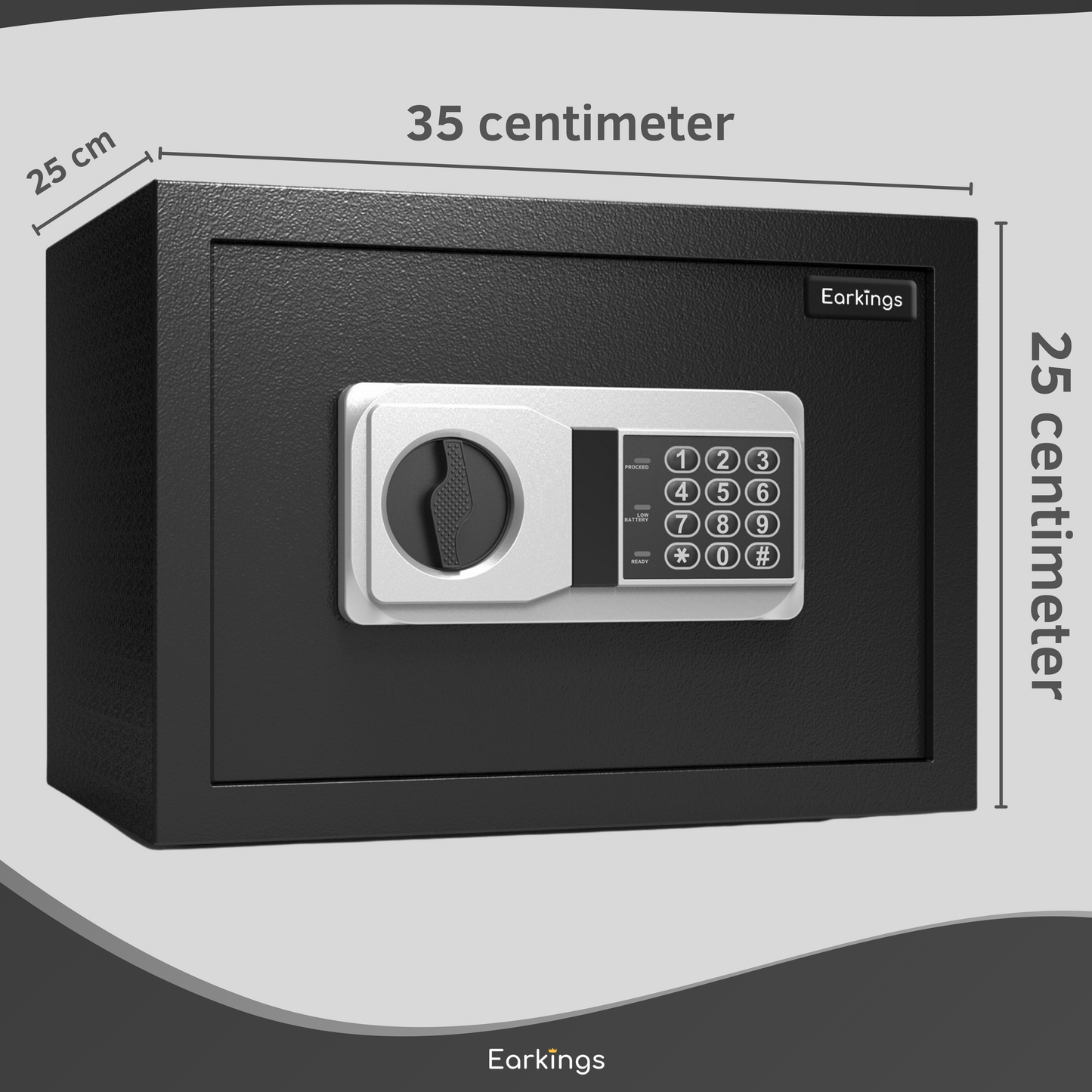 Elektronischer Safe 40x38x32 cm mit Zahlenschloss