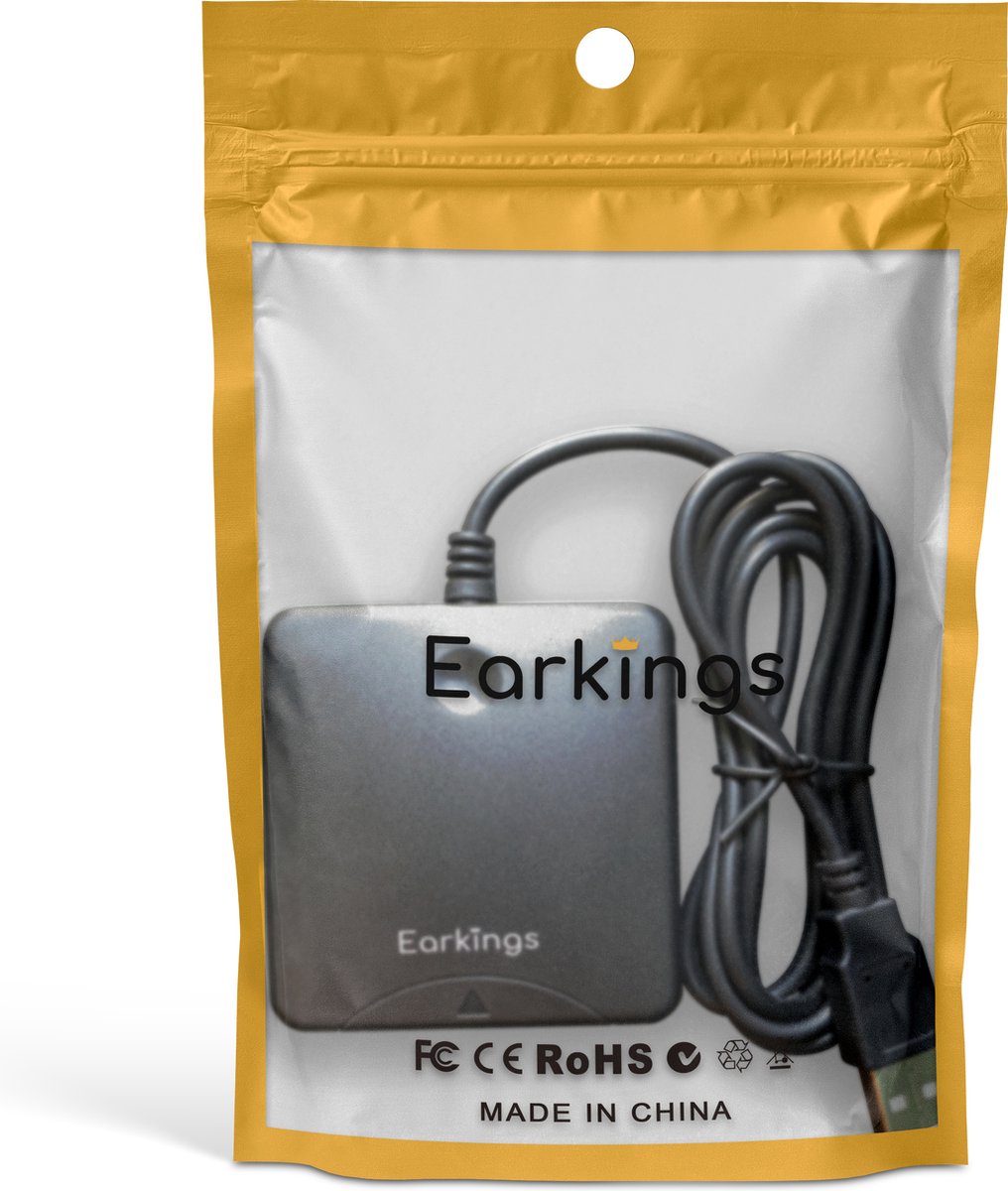 eID Kaartlezer Identiteitskaartlezer - wit - Earkings