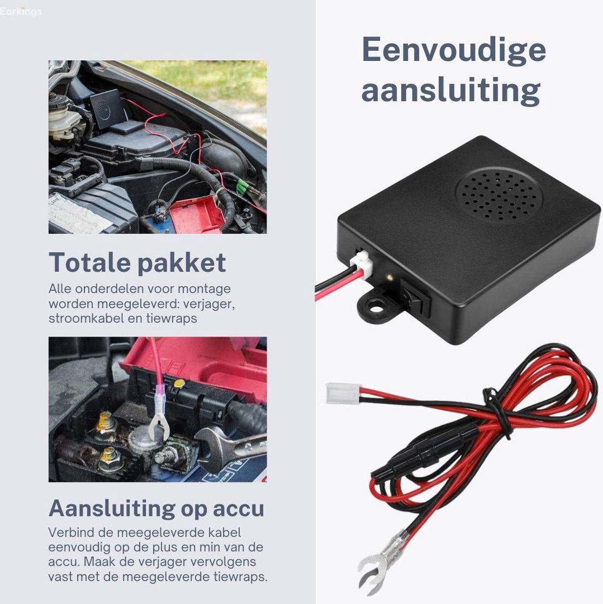 Marterverjager Muizenverjager Auto op Accu - Earkings