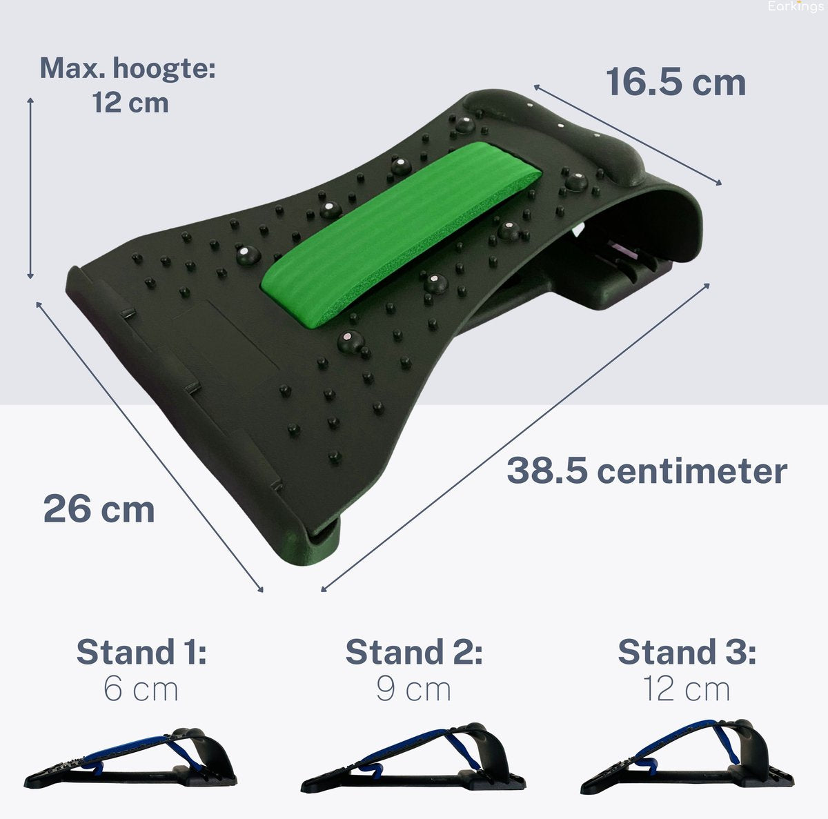 Nekstretcher Nekmassage apparaat - groen - Earkings