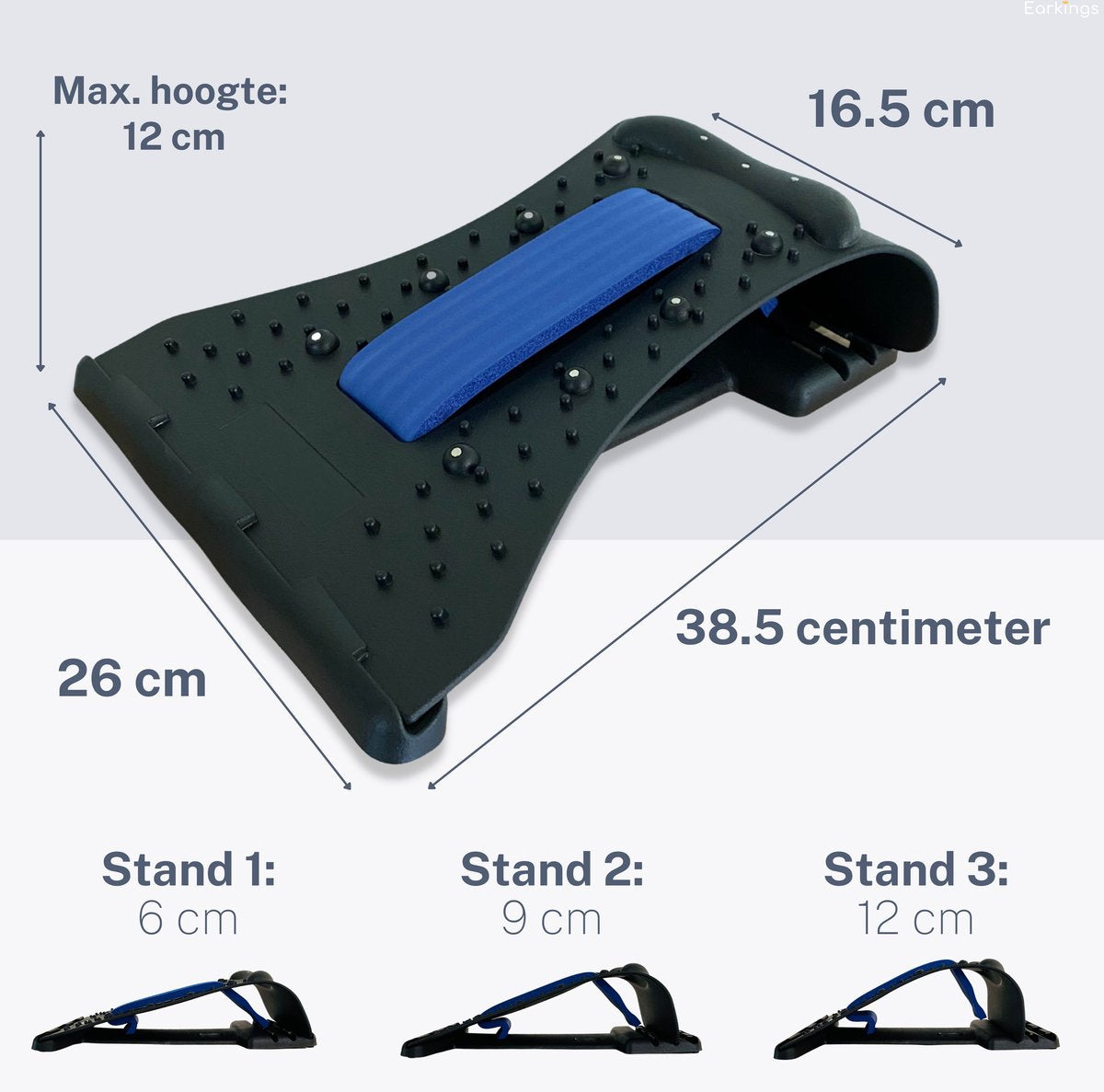 Nekstretcher Nekmassage apparaat - blauw - Earkings
