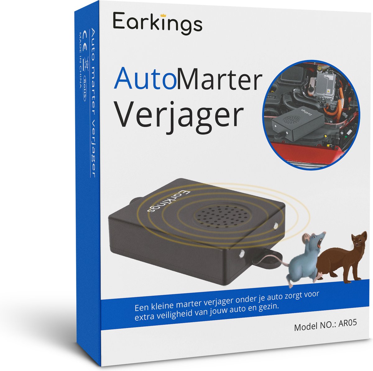 Marterverjager Muizenverjager Auto op Accu - Earkings