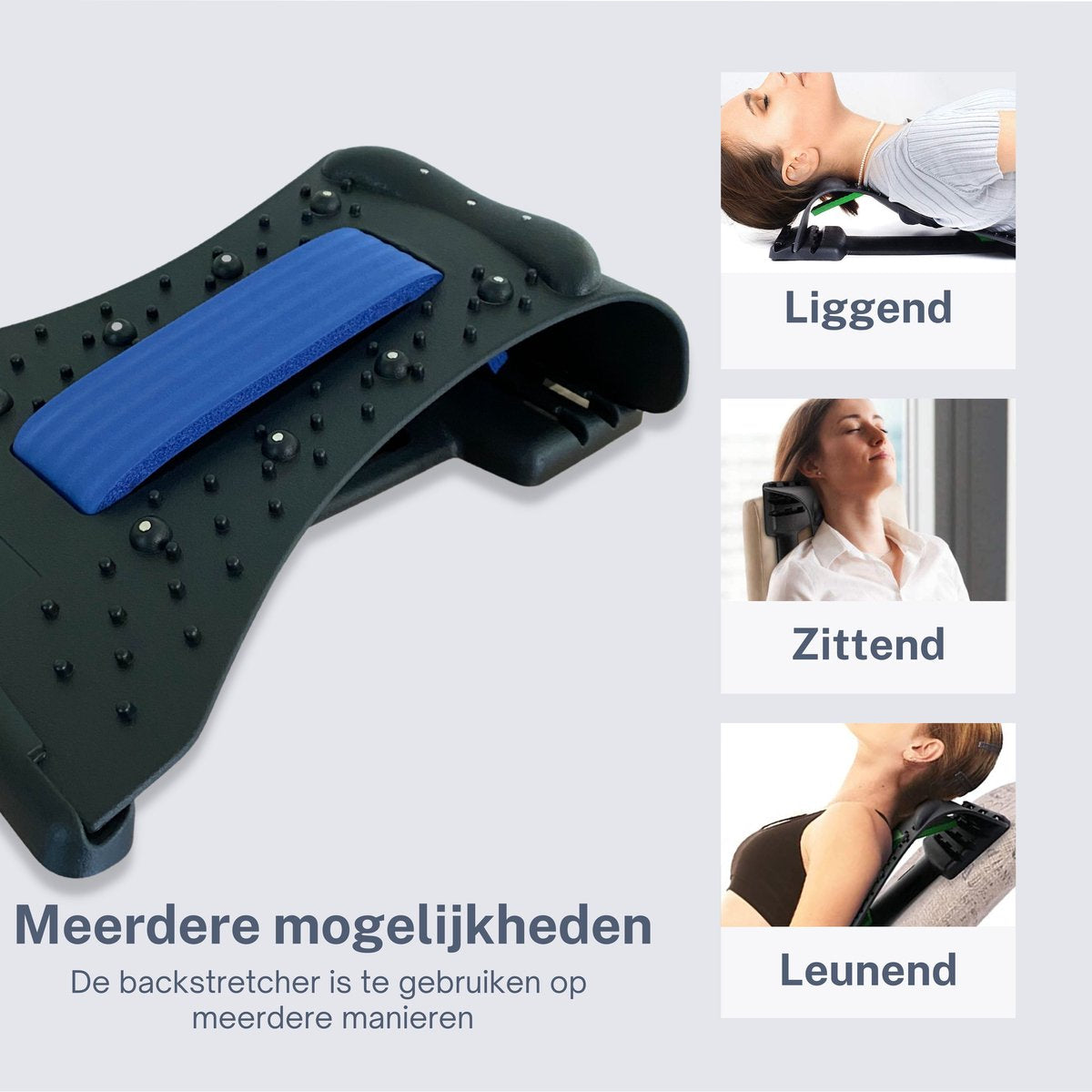 Nekstretcher Nekmassage apparaat - blauw - Earkings