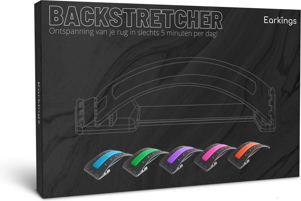 Backstretcher Massage Apparaat met Zachte Pads - blauw - Earkings