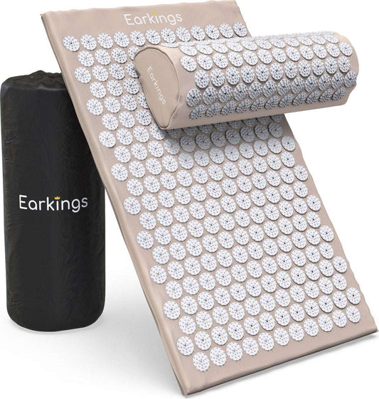 Spijkermat met kussen en met Opbergtas - 8000+ punten - grijs - Earkings