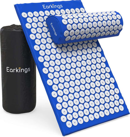 Spijkermat met kussen en met Opbergtas - 8000+ punten - blauw - Earkings