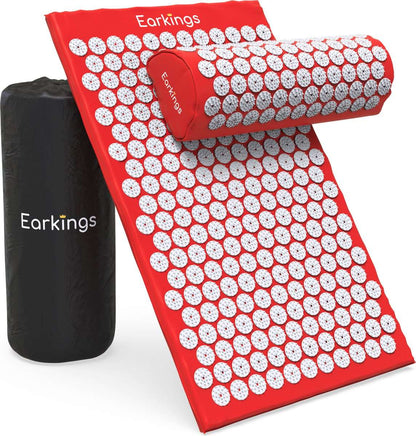 Spijkermat met kussen en met Opbergtas - 8000+ punten - rood - Earkings