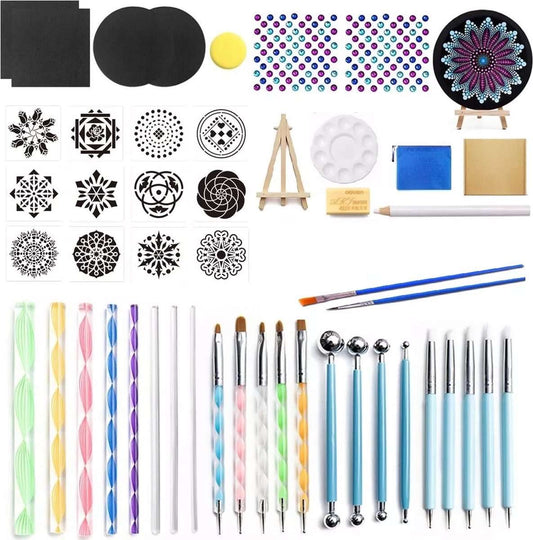 Dotting Tools 43 delig Mandala - inclusief Sjabloon - Earkings