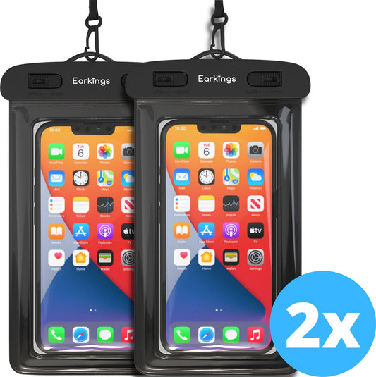 Waterdichte telefoonhoesjes Set van 2 stuks - Earkings
