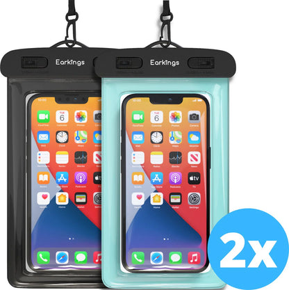 Waterdichte telefoonhoesjes Set van 2 stuks - Earkings