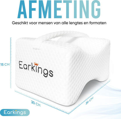Kniekussen voor in Bed (Zijslaapkussen) met Band - Earkings