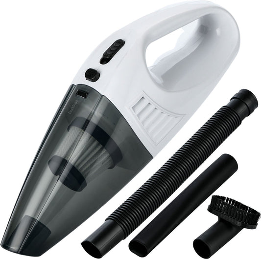 Kruimeldief Stofzuiger Snoerloos met 3 Opzetstukken incl. HEPA Filter wit - Earkings