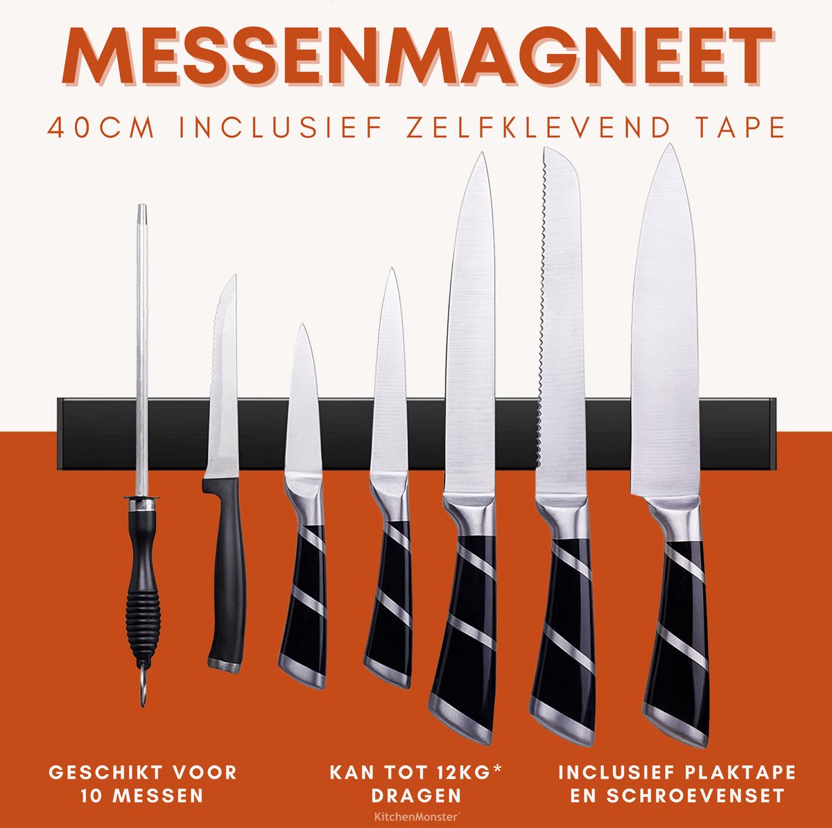 KitchenMonster® Messenmagneet 40cm - Earkings