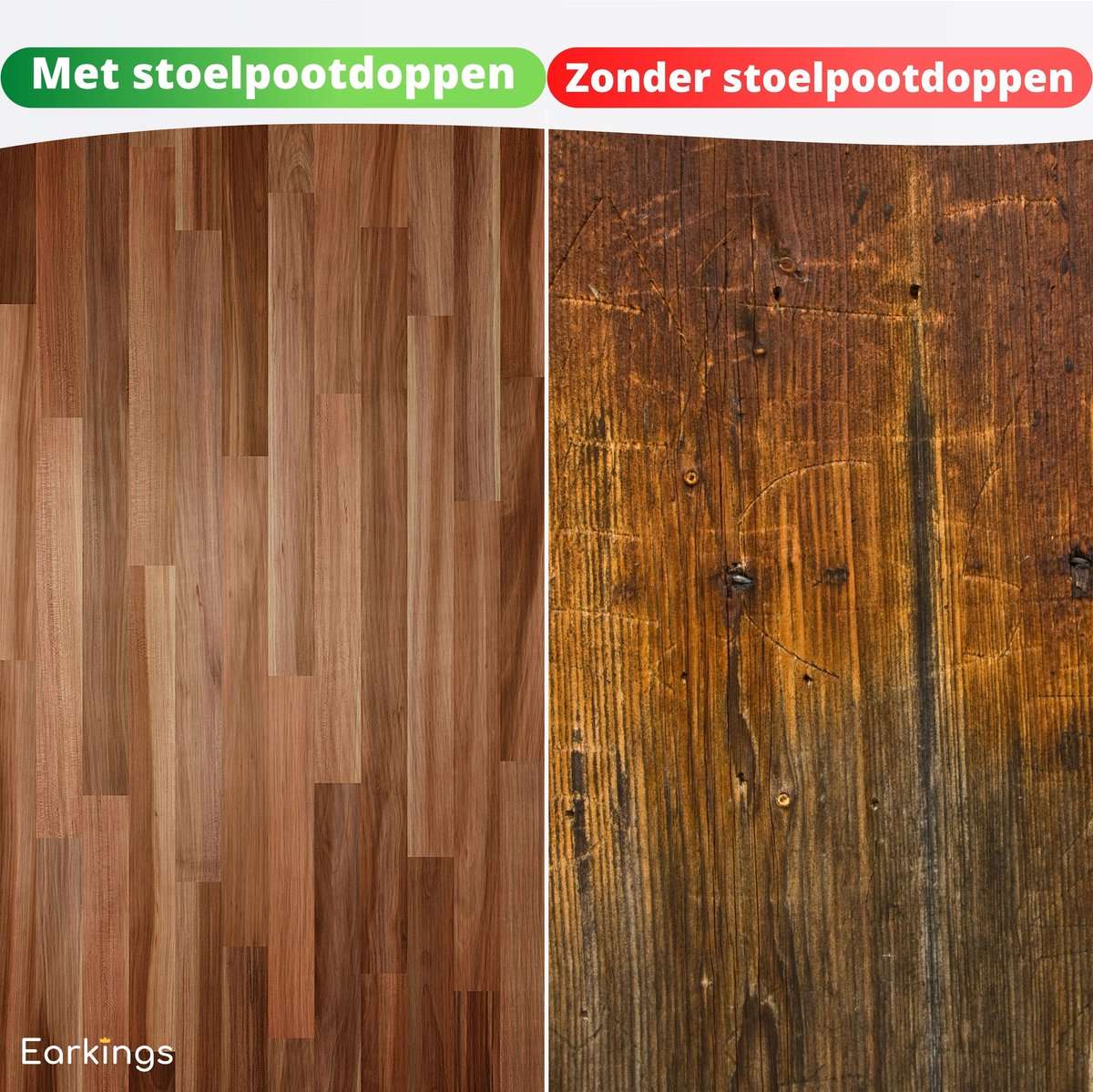Stoelpoot Beschermers Vloerbeschermer Ø25-50 mm sokken - 24 stuks - Earkings