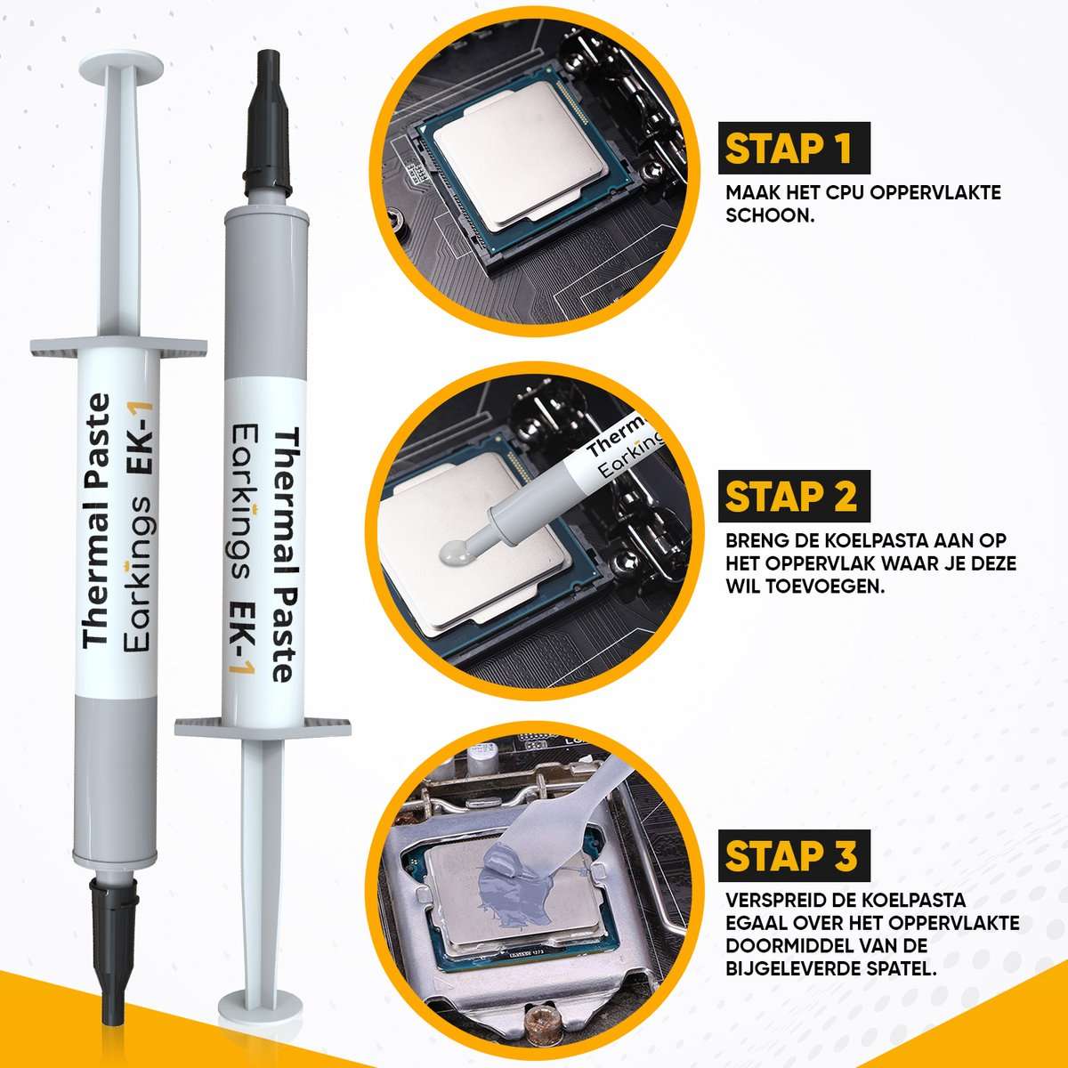 Koelpasta Thermal Paste - CPU Koeler 3 Gram - Earkings