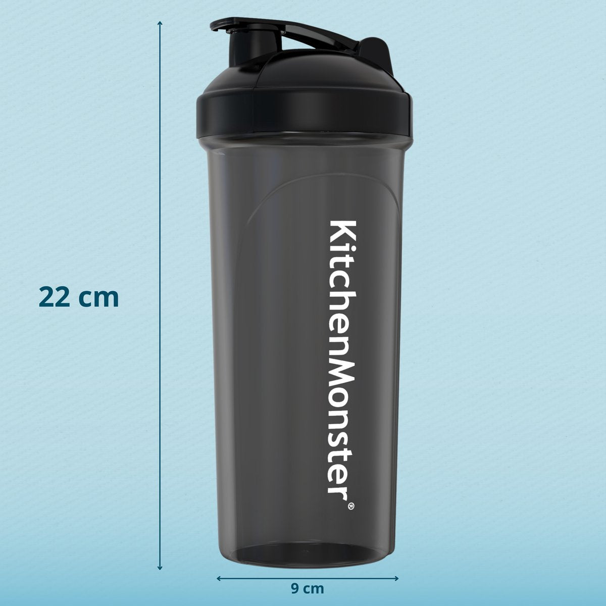 KitchenMonster® Shakebeker set van 2 - zwart - Earkings
