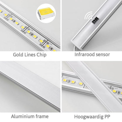 Onderbouwverlichting LED Met Bewegingssensor 30cm 2 stuks- Natuurlijk - wit - Earkings