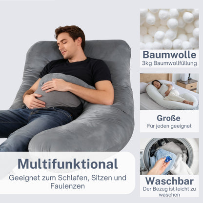 Schwangerschaftskissen Seitenschlafkissen 140x80cm