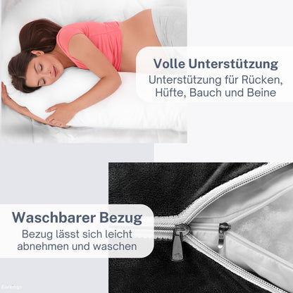 Schwangerschaftskissen Seitenschlafkissen 140x80cm