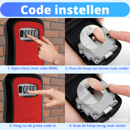 Schlüsseltresor mit Code inklusive Wandmontage
