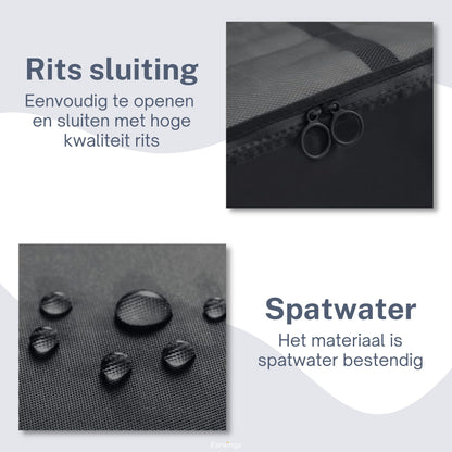 Packing Cubes Koffer-Organizer-Set – 9-teilig – Schwarz