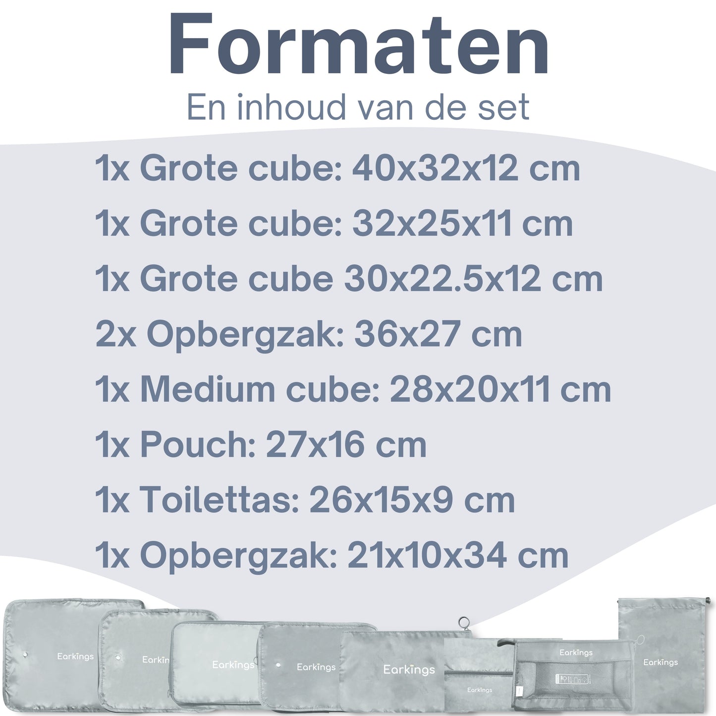 Packing Cubes Koffer-Organizer-Set – 9-teilig – Schwarz