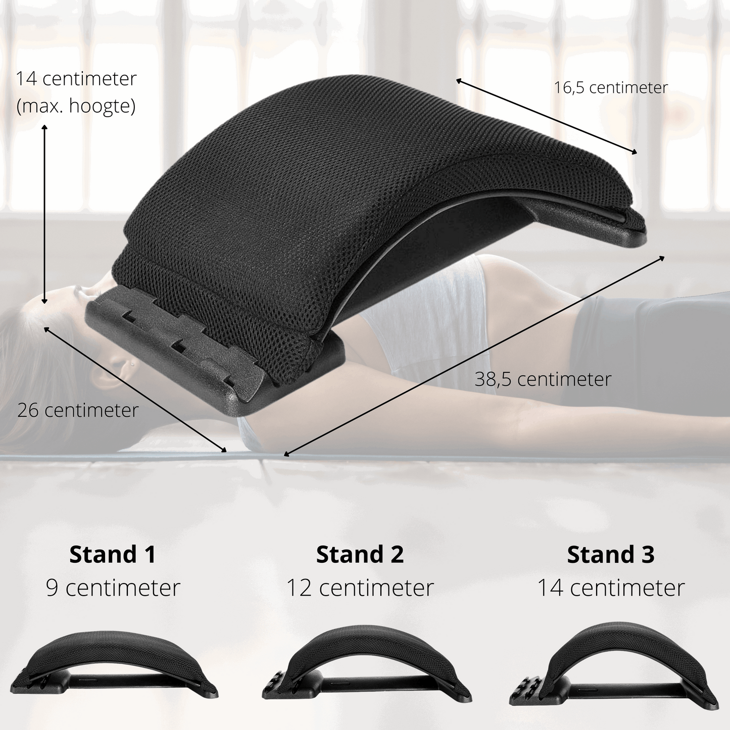 Backstretcher Massage Apparaat met met kussen - Earkings