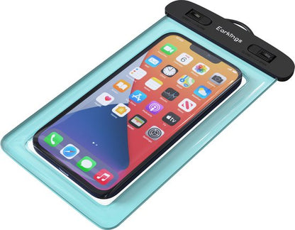 Waterdichte telefoonhoesjes Set van 2 stuks - zwart & blauw - Earkings