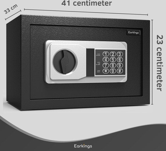 Elektronische Kluis 23x41x33 cm met Cijferslot - Earkings