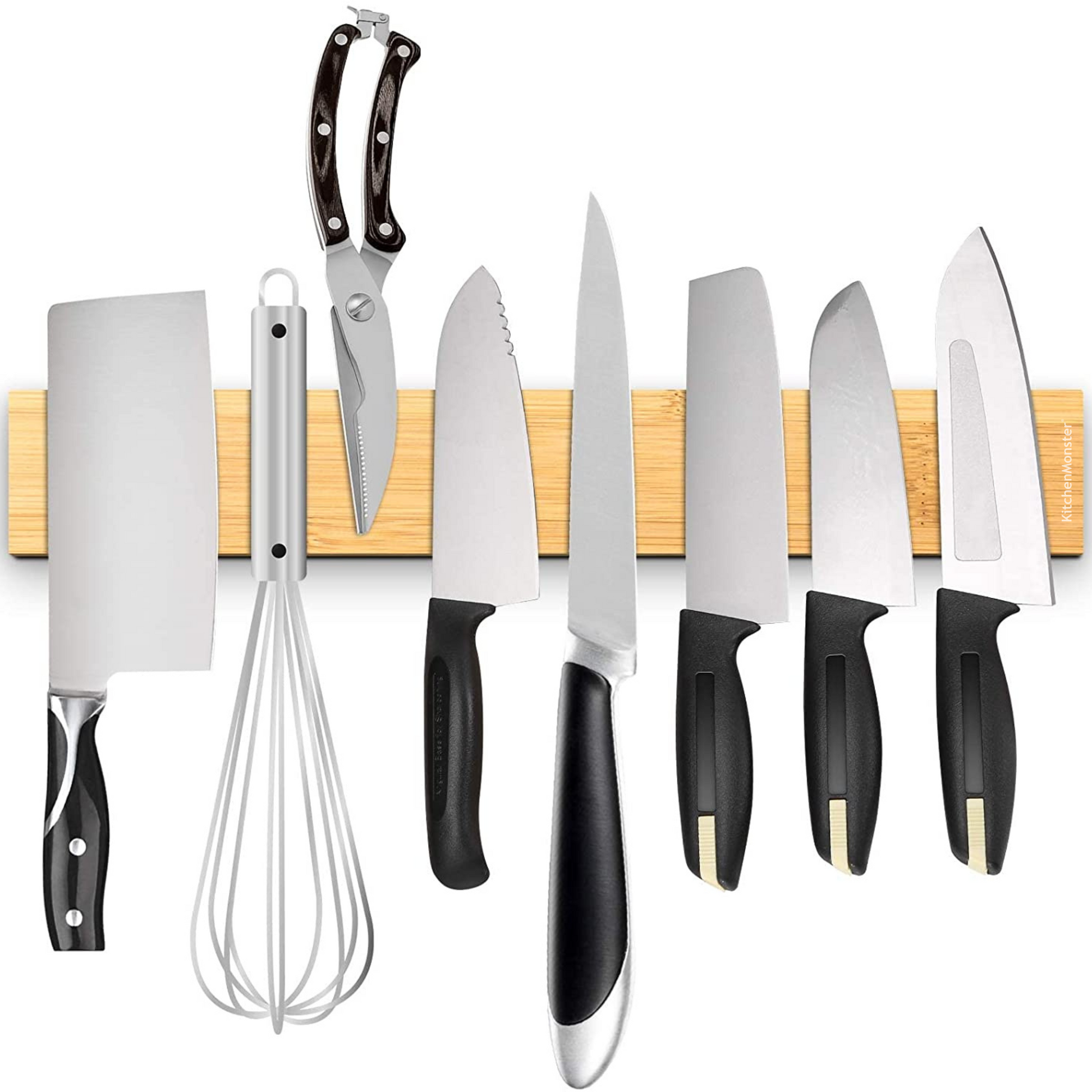 KitchenMonster® Messenmagneet 40cm - bamboe - Earkings