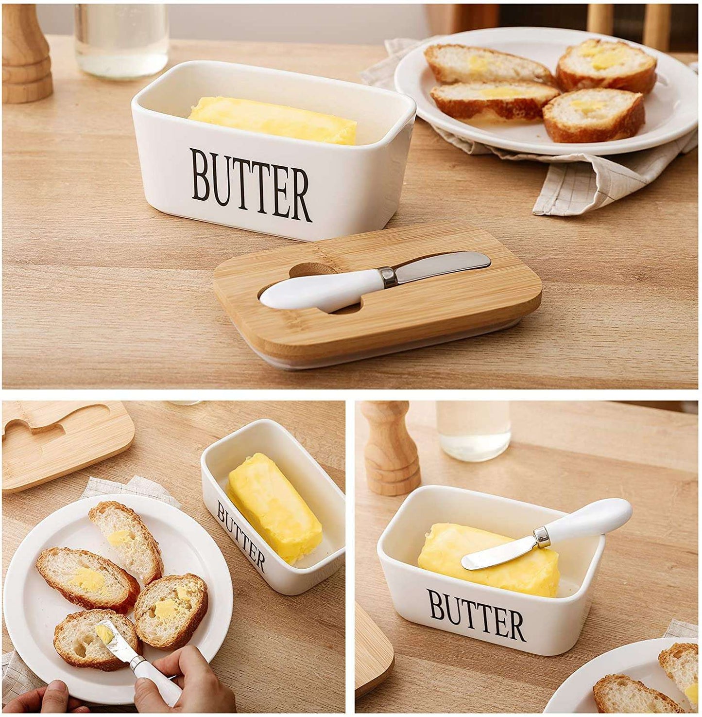 KitchenMonster® Botervloot Wit - Earkings