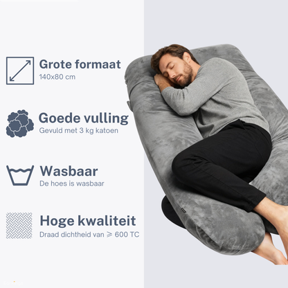 Schwangerschaftskissen Seitenschlafkissen 140x80cm