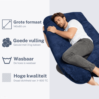 Schwangerschaftskissen Seitenschlafkissen 140x80cm