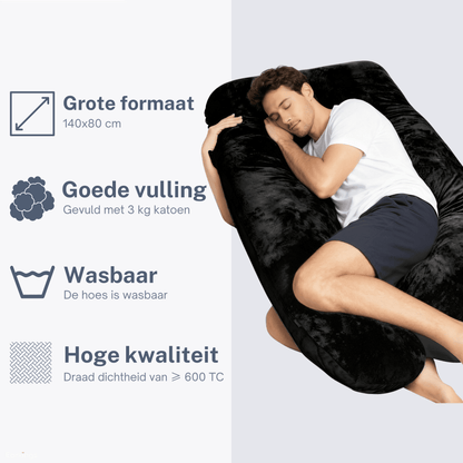 Schwangerschaftskissen Seitenschlafkissen 140x80cm