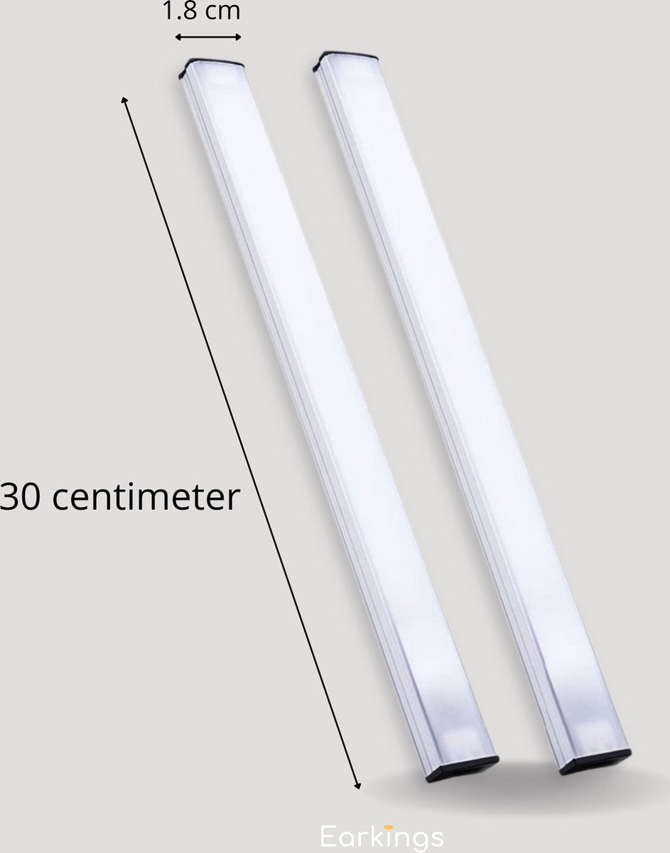 Onderbouwverlichting LED Met Bewegingssensor 30cm - Natuurlijk Wit - Earkings
