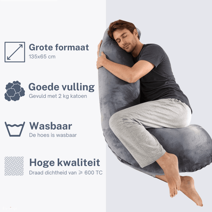 Schwangerschaftskissen Seitenschlafkissen 140x80cm